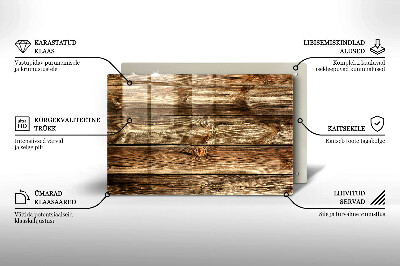 Podstavec pod hřbitovní svíčky Textura dřevěného prkna