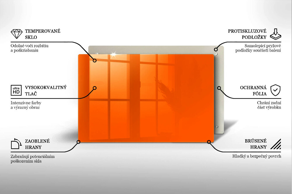 Podstavec pod hřbitovní svíčky Oranžová barva