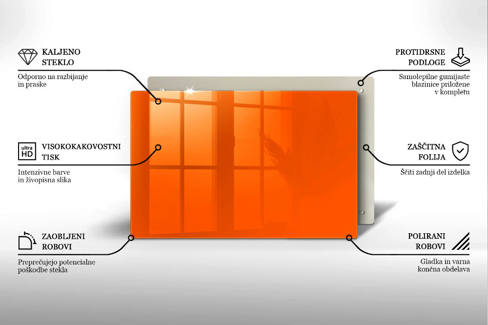 Podstavec pod hřbitovní svíčky Oranžová barva