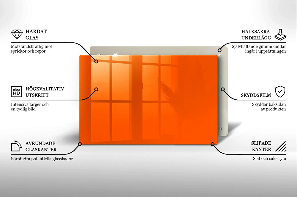 Podstavec pod hřbitovní svíčky Oranžová barva