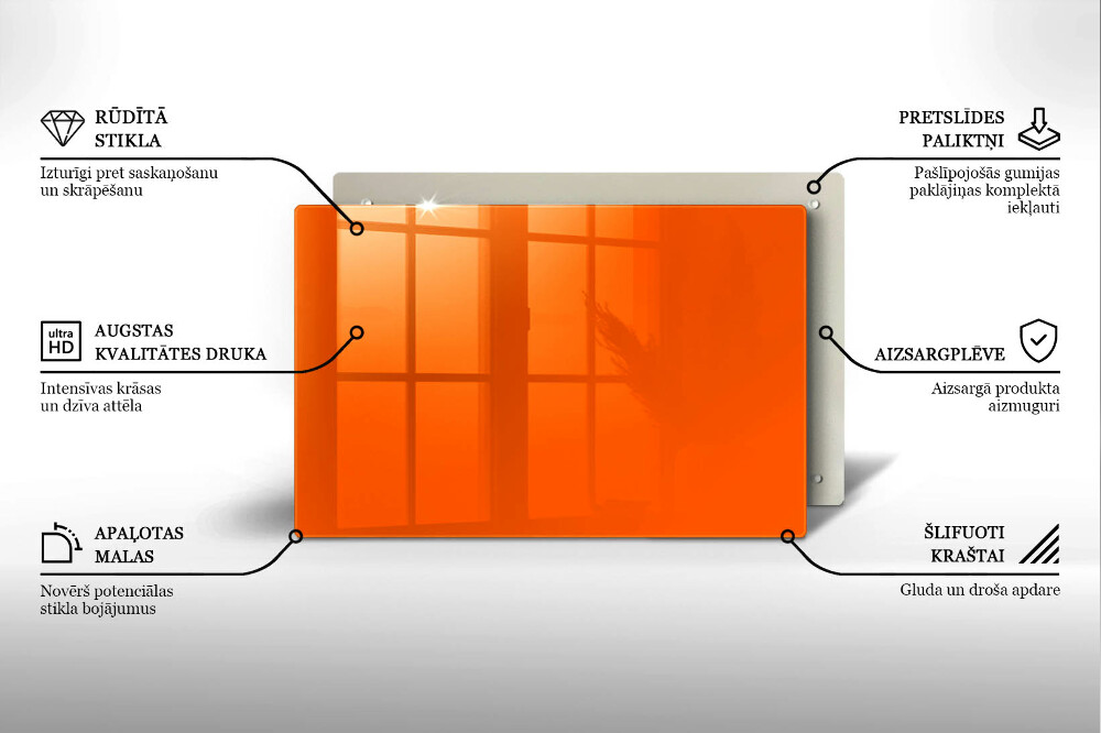 Podstavec pod hřbitovní svíčky Oranžová barva