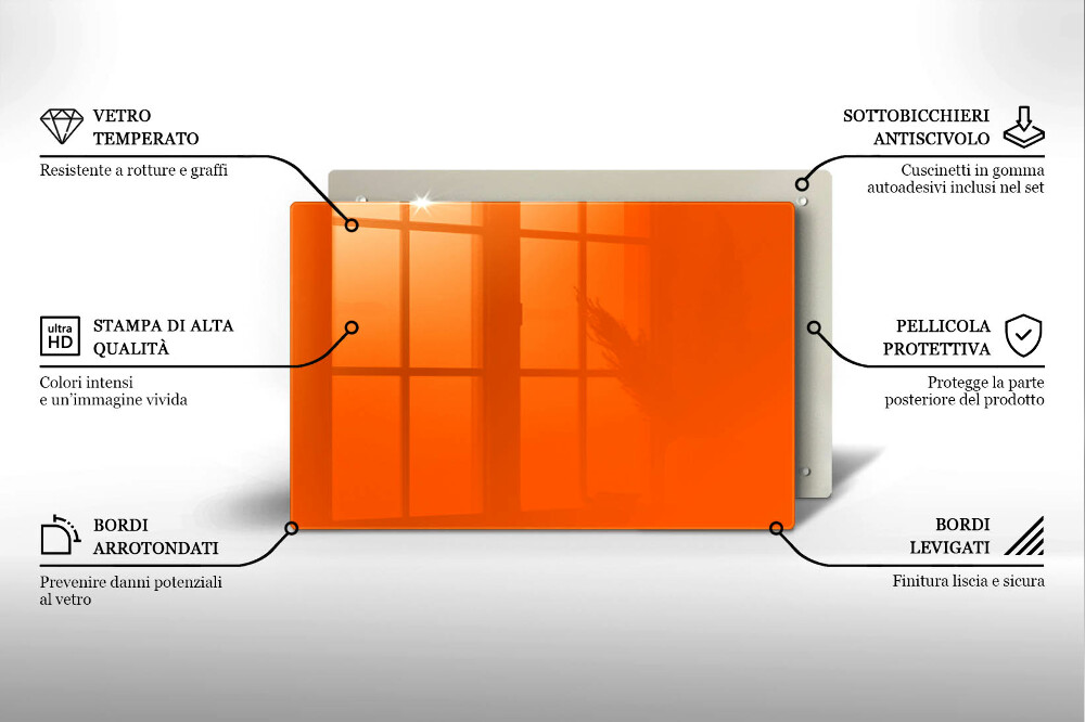 Podstavec pod hřbitovní svíčky Oranžová barva