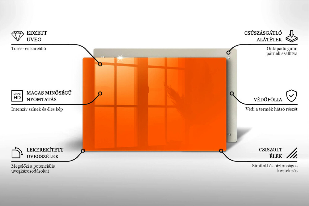 Podstavec pod hřbitovní svíčky Oranžová barva