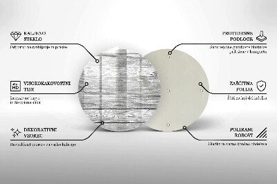 Podložka pod svíčku Staré dřevěné desky