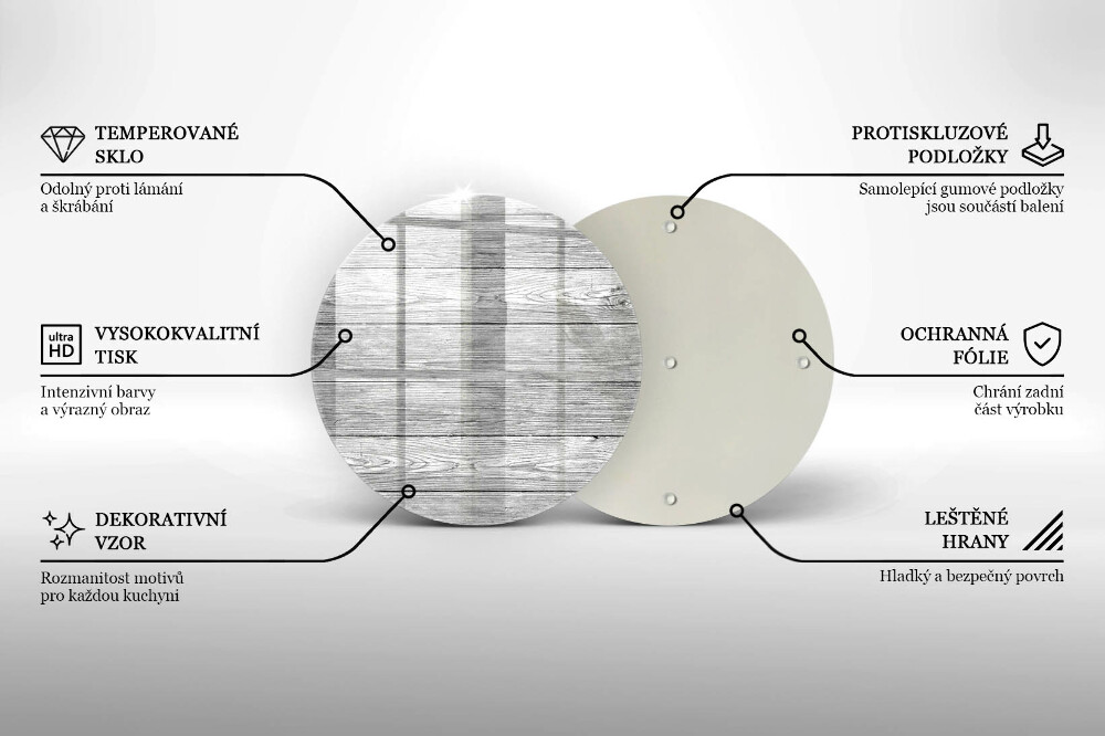 Podložka pod svíčku Staré dřevěné desky