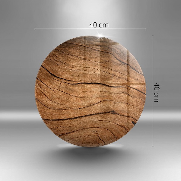 Tácek pod svíčku Textura dřevěné desky