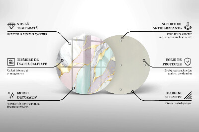 Tácek pod svíčku Pastelový mramor