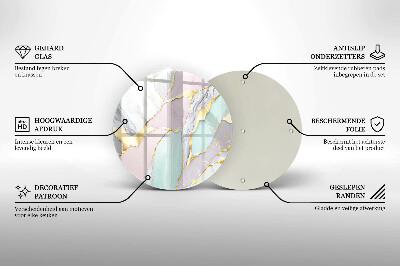 Tácek pod svíčku Pastelový mramor