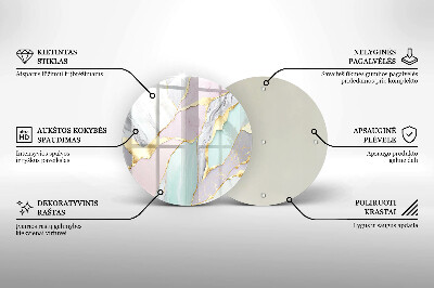 Tácek pod svíčku Pastelový mramor