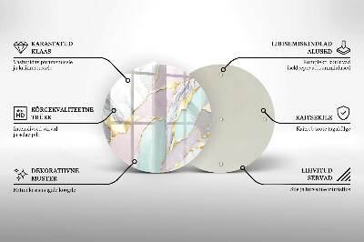 Tácek pod svíčku Pastelový mramor