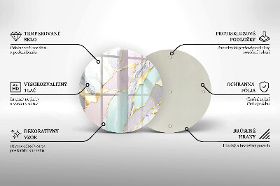 Tácek pod svíčku Pastelový mramor