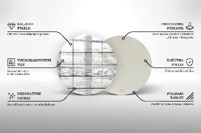 Podložka pod svíčku Světlé dřevěné desky
