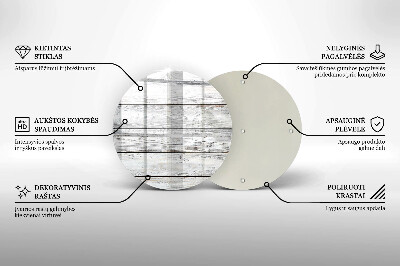 Podložka pod svíčku Světlé dřevěné desky