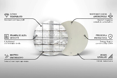 Podložka pod svíčku Světlé dřevěné desky