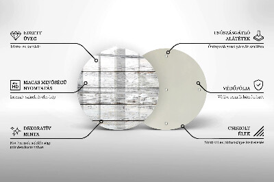 Podložka pod svíčku Světlé dřevěné desky