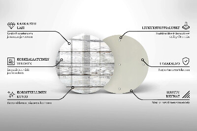 Podložka pod svíčku Světlé dřevěné desky