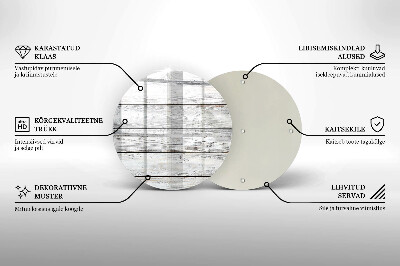 Podložka pod svíčku Světlé dřevěné desky