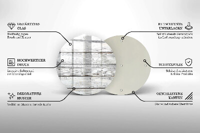 Podložka pod svíčku Světlé dřevěné desky