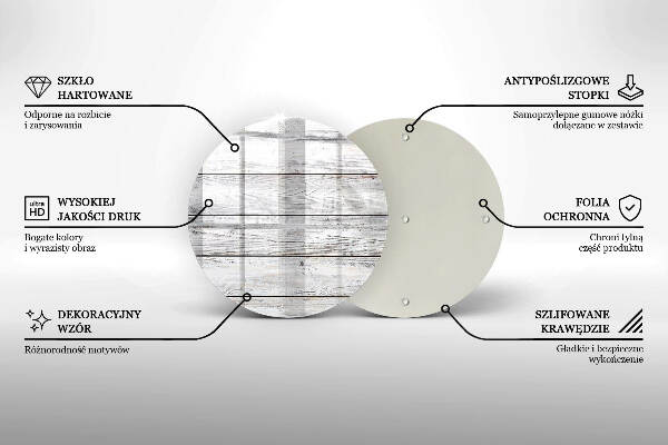 Podložka pod svíčku Světlé dřevěné desky
