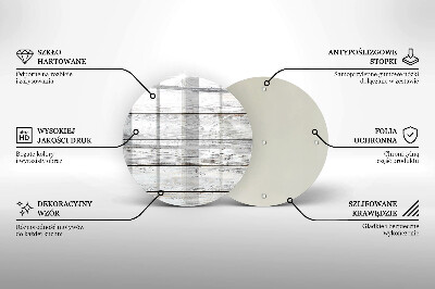 Podložka pod svíčku Světlé dřevěné desky