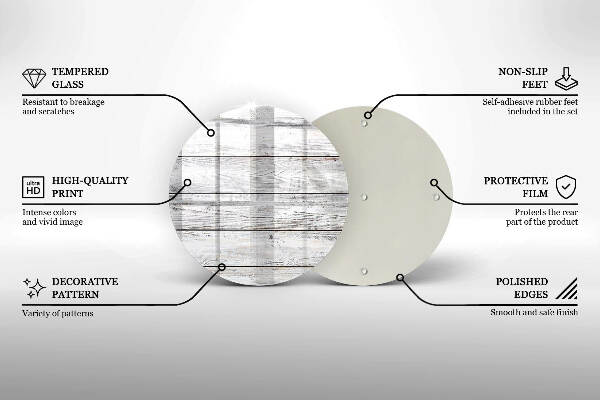 Podložka pod svíčku Světlé dřevěné desky