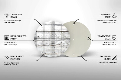 Podložka pod svíčku Světlé dřevěné desky