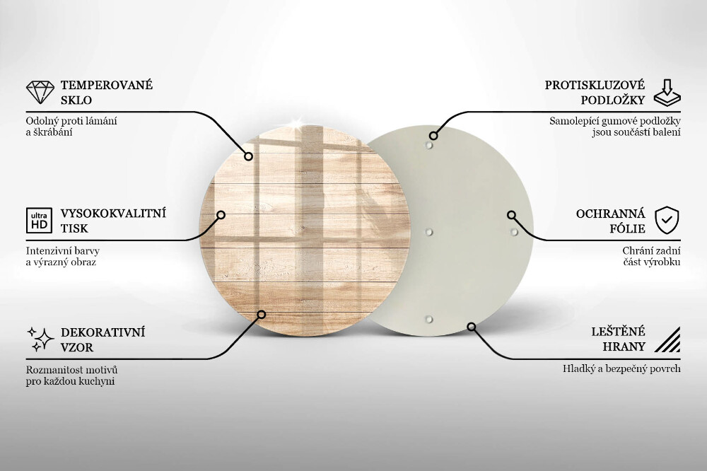 Podtácek pod svíčky Dřevěné desky