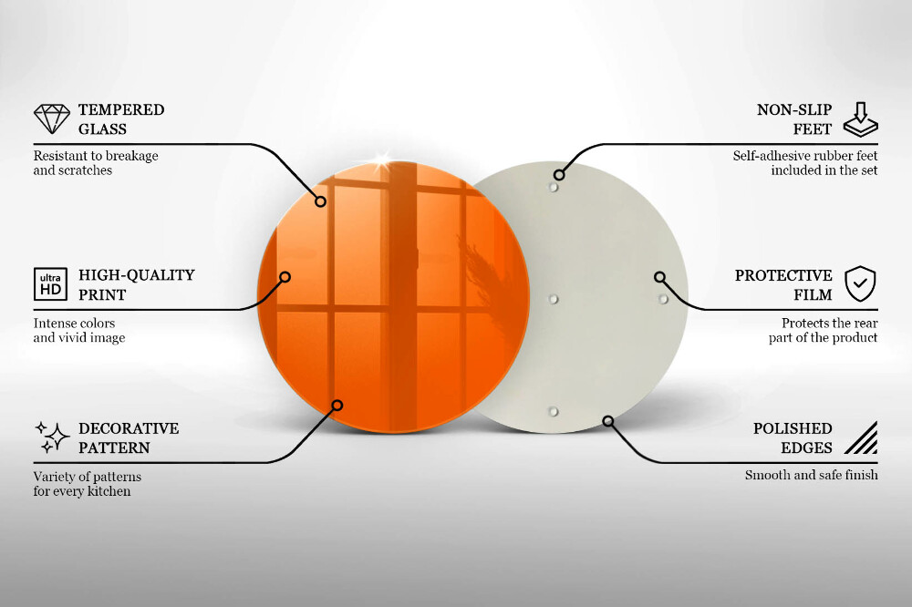 Tácek pod svíčku Oranžová barva