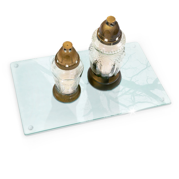 Skleněný svícen průhledný