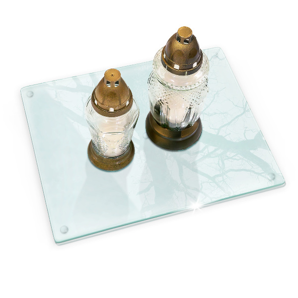 Skleněný svícen průhledný