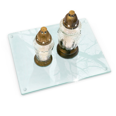 Skleněný svícen průhledný