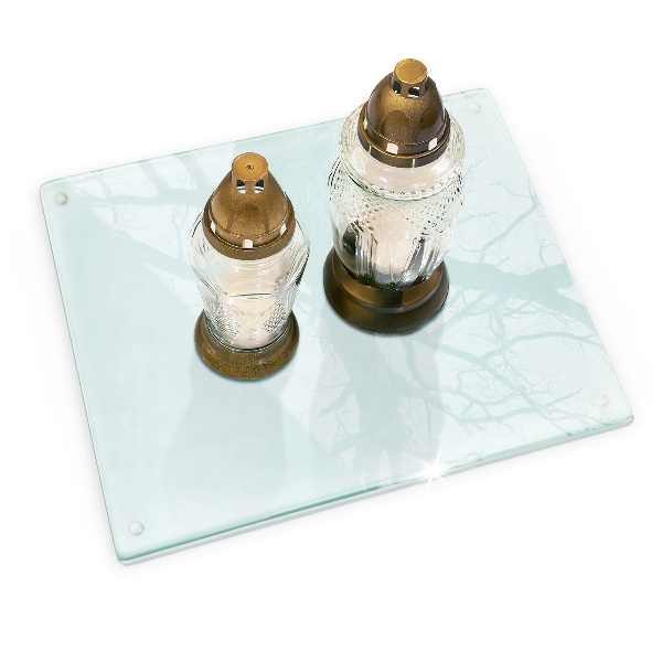 Skleněný svícen průhledný