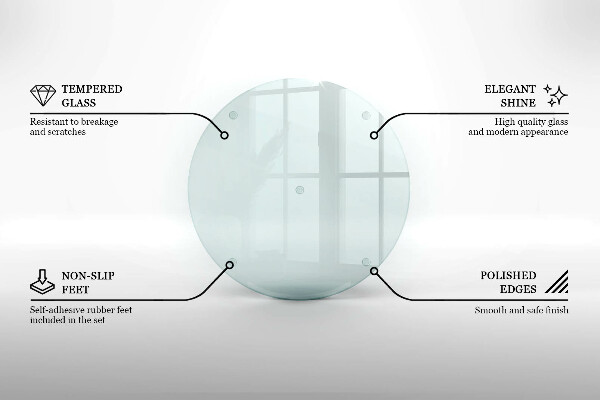 Kulatý skleněný svícen průhledný