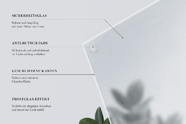 Kulatá stolová deska Poloprůhledná