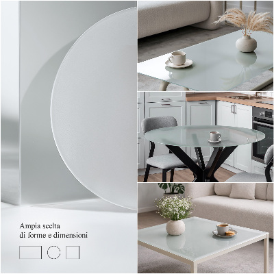 Kulatá stolová deska Poloprůhledná