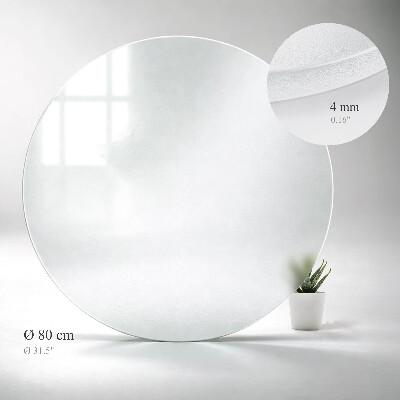 Kulatá stolová deska Poloprůhledná