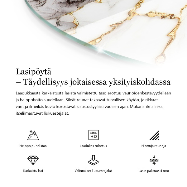 Deska na stůl Barva černá hladká