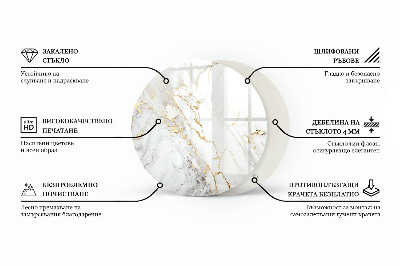 Deska na stůl Mozaikový vzor s ornamenty