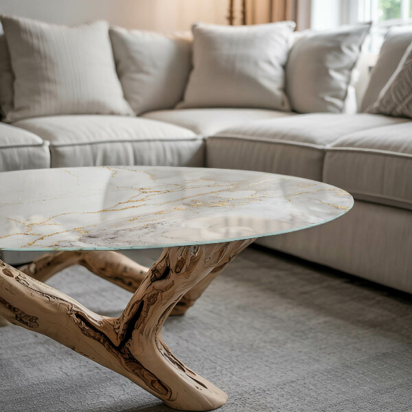 Deska na stůl Elegantní mramor s žilkováním