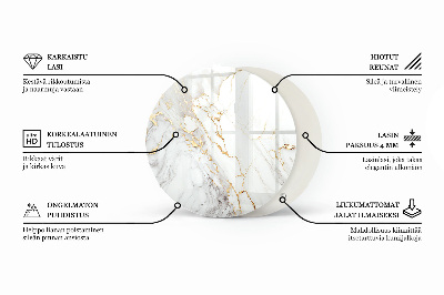 Deska na stůl Elegantní mramor s žilkováním
