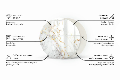 Deska na stůl Elegantní mramor s žilkováním