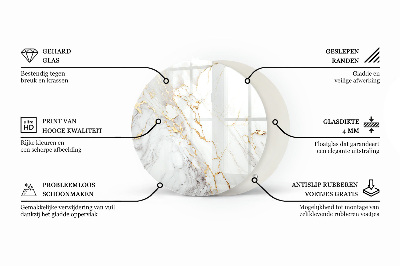 Deska na stůl Elegantní mramor s žilkováním