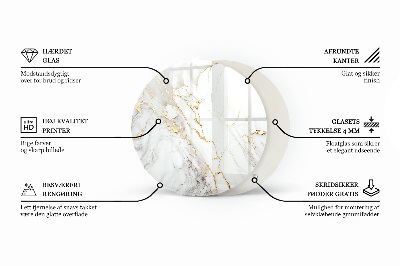 Deska na stůl Elegantní mramor s žilkováním