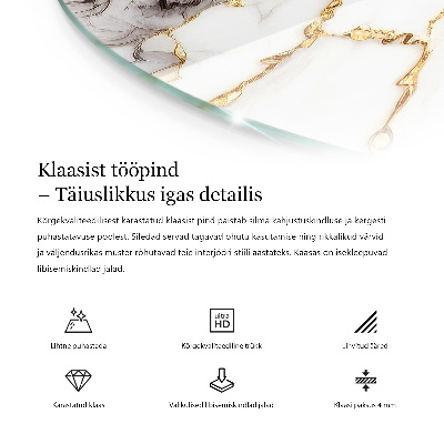 Deska na stůl Mramorový vzor s žilkami