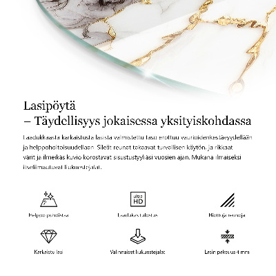 Deska na stůl Mramorový vzor s žilkami