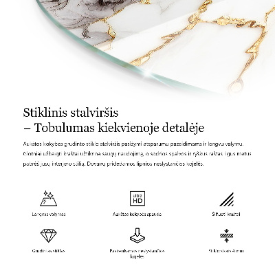 Deska na stůl Mramorový vzor s žilkami