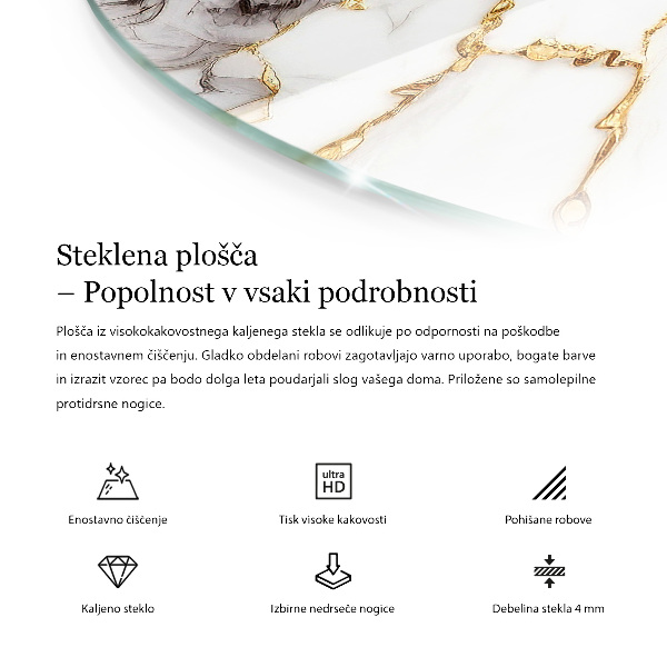 Deska na stůl Mramorový vzor s žilkami