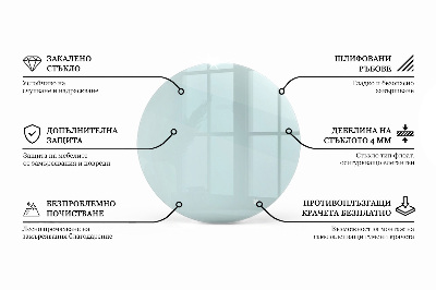 Pracovní deska z tvrzeného skla Průhledná