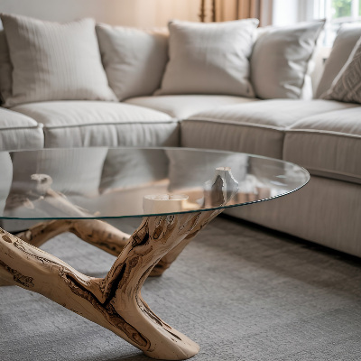 Pracovní deska z tvrzeného skla Průhledná