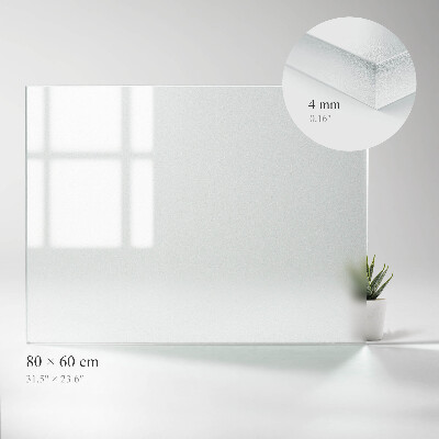 Obdélníková stolová deska Poloprůhledná